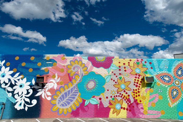 Adornment Mural by Rowena Martinich and Geoffery Carran Little India